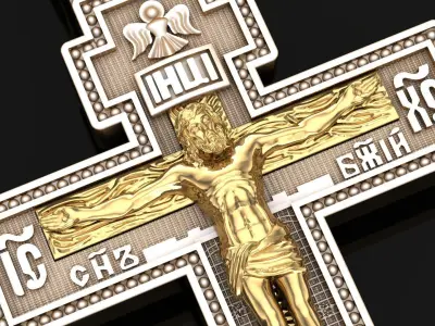 Cross Pendant Jesus Christ CP 1 3D print model purchase