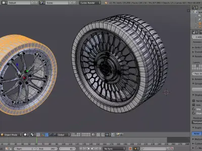 velg and tire 3D model