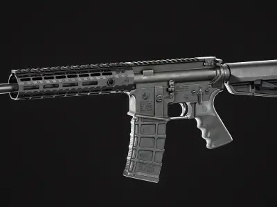 Rearden R2S Flash Hider Low-poly 3D model