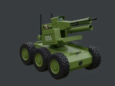 Armed Military Robot 3D model