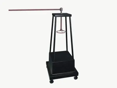 Tools Trolley Low-poly 3D model 4