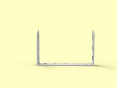 Double angle strip 5x3x3 - Meccano part Free 3D model