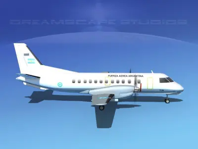 SAAB SF340 Fuerza Aerea Argentina 3D model