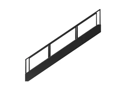 Metal Stairs 01 3D model