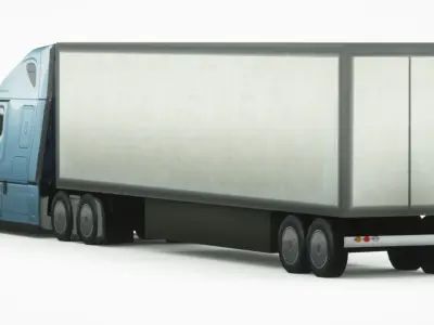 Freightliner eCascadia 2020 Low-poly 3D model