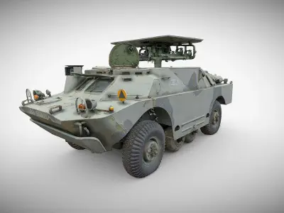 Tank destroyer BRDM-2 9P133 3D model
