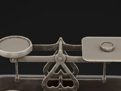 Balancing Scale Low-poly 3D model
