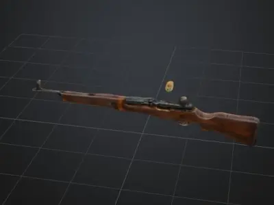 World War 2 weapon 3D model