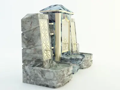 historical fountain 3d model 3D model