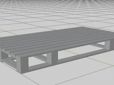 Pallet Low-poly 3D model buy