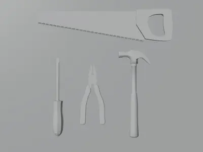 ToolsPack set of tools Free 3D model