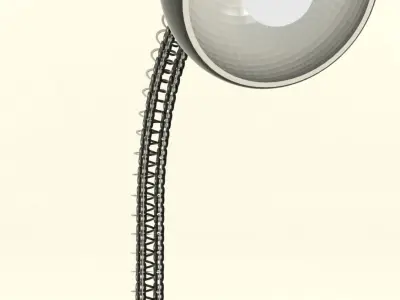 Industrial desk lamp 3D model purchase