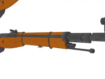 2 OLD RIFLE 3D MODEL Free 3D model