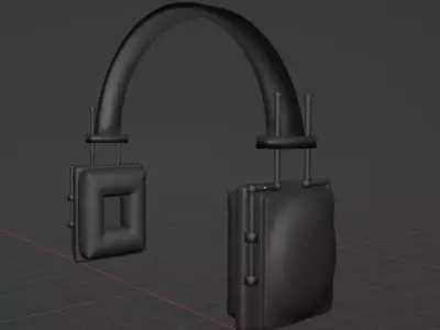 protective headphones Low-poly 3D model