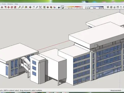 Sketchup Office building C9 Free 3D model