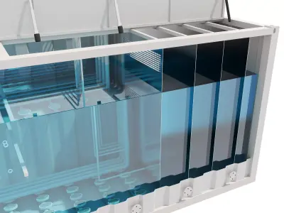 Sewage Treatment Container 04 3D model