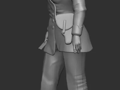 Carabiniere Donna 3D print model