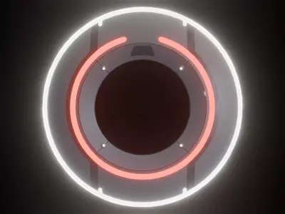 Tron Legacy identity disk Low-poly 3D model