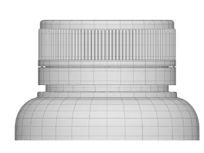 Pill Bottle with 3D Product Mockup 3D model