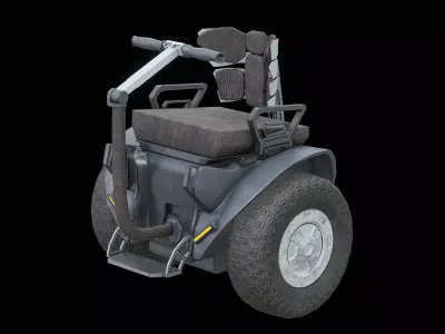 Self Balancing Wheelchair Seat Segway PBR Low-poly 3D model