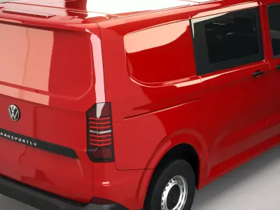 Volkswagen Transporter T7 2025 Low-poly 3D model
