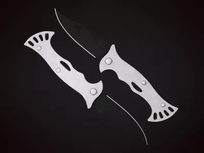 Knife 3 A Low-poly 3D model