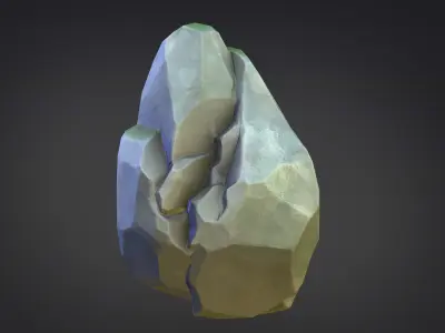 Stylized stones 3D model