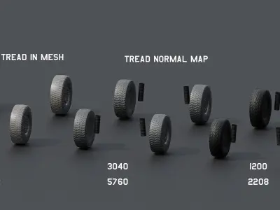Humvee M1151 Low-poly 3D model