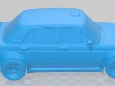 Seat 124 Serie 2 FL 1975 Tuning Printable Car 3D print model
