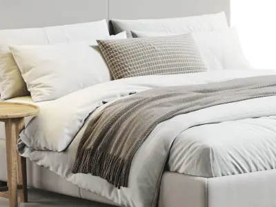 Flexform Oltre Bed 3D model purchase