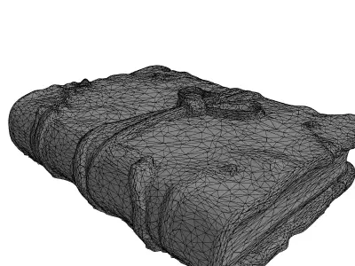 Realistic Antique Leather Bound Journal Low-poly 3D model