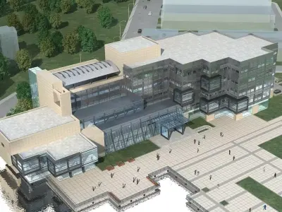 School Building 3D model 58