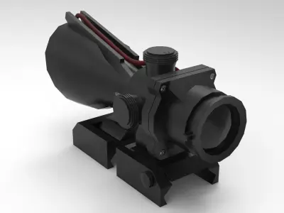4x Scope Low-poly 3D model purchase