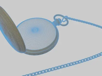 Vintage Pocket Watch Free 3D model