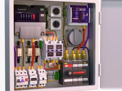 Electrical Power Distribution Box M1 3D model