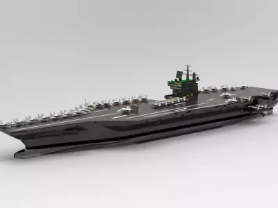 Aircraft carrier 3D model get