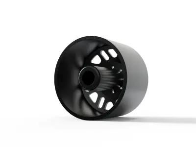 FRONT SPECIALITY FORGED D027 WHEEL 3D MODEL 3D model