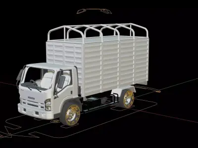 Isuzu NPR Cargo Truck 3D model