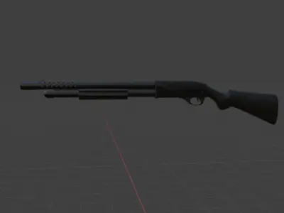 Shot gun blender Free 3D model