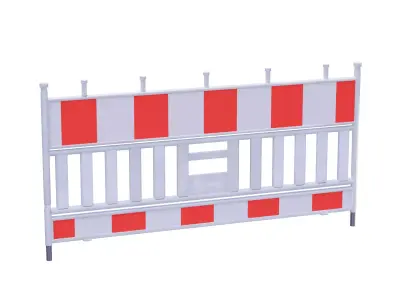 Traffic Barrier Plastic 3D model purchase