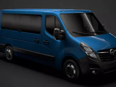 Opel Movano L2H1 WindowVan 2020 3D model