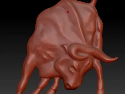 Bull for stock market 3D print model purchase