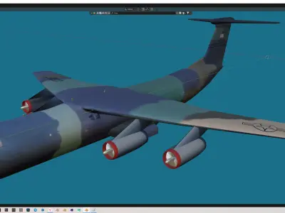 C-141B Free 3D model