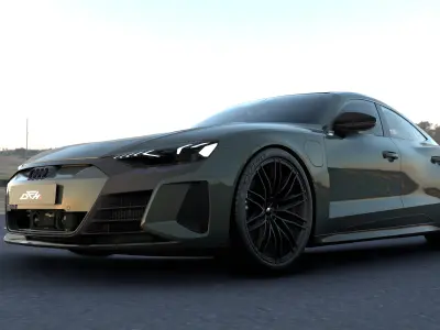 2025 Audi RS E-tron GT By DFX Low-poly 3D model