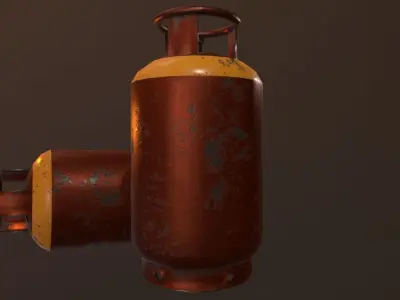 Gas Canister - PBR Game Ready  Low-poly 3D model