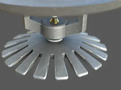 Fire Sprinkler Low-poly 3D model