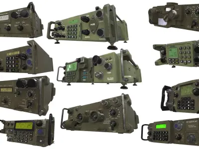 Radio militaries 3D Model Pack