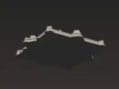 Ancient Temple City 3D Model 3D print model