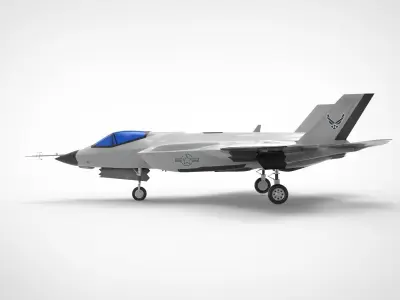 F-35 Lightning II Stealth fighter 3D model by Hafcoy