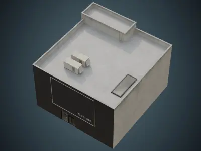 Building 5B Low-poly 3D model